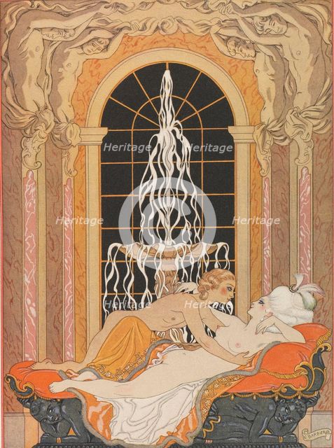 Illustration for the epistolary novel Dangerous Liaisons (Les Liaisons dangereuses), 1934. Creator: Barbier, George (1882-1932).