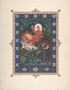 Illustration for the Fairy tale Vasilisa the Beautiful, c. 1925. Artist: Zvorykin, Boris Vasilievich (1872-after 1935)