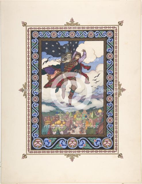 Illustration for the Fairy tale Marya Morevna, c. 1925. Artist: Zvorykin, Boris Vasilievich (1872-after 1935)