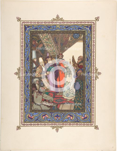 Illustration for the Fairy tale Snegurochka, c. 1925. Artist: Zvorykin, Boris Vasilievich (1872-after 1935)