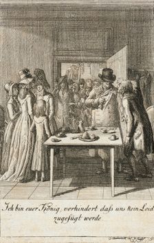 Illustration for the Historic, Genealogical Almanac for the Year 1793 c1784. Creator: Daniel Nikolaus Chodowiecki