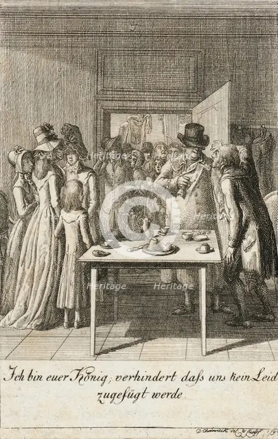 Illustration for the 'Historic, Genealogical Almanac for the Year 1793', c1784. Creator: Daniel Nikolaus Chodowiecki.