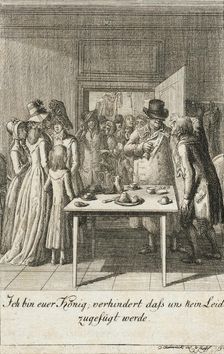 Illustration for the Historic, Genealogical Almanac for the Year 1793 c1784. Creator: Daniel Nikolaus Chodowiecki