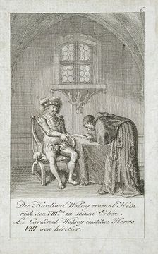 Illustration for the History of Henry VIII 1797. Creator: Eberhard Siegfried Henne