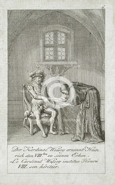 Illustration for the 'History of Henry VIII', 1797. Creator: Eberhard Siegfried Henne.