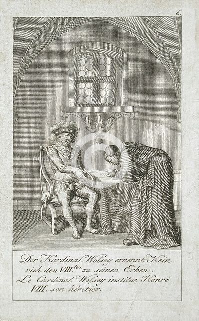 Illustration for the 'History of Henry VIII', 1797. Creator: Eberhard Siegfried Henne.