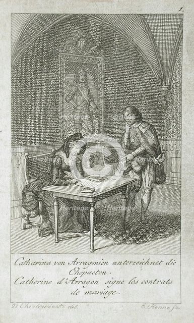 Illustration for the 'History of Henry VIII', 1797. Creator: Eberhard Siegfried Henne.