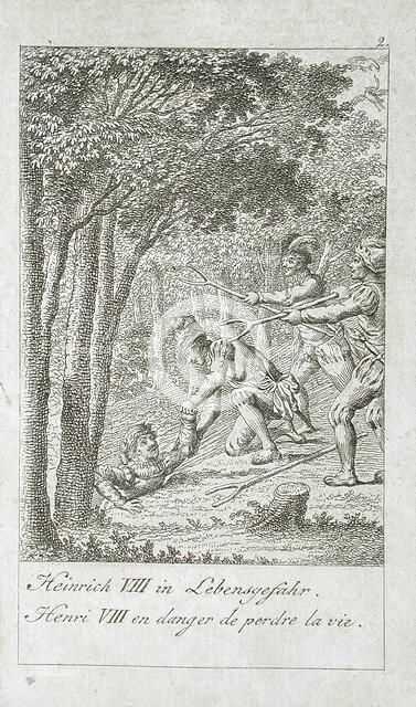 Illustration for the 'History of Henry VIII', 1797. Creator: Eberhard Siegfried Henne.