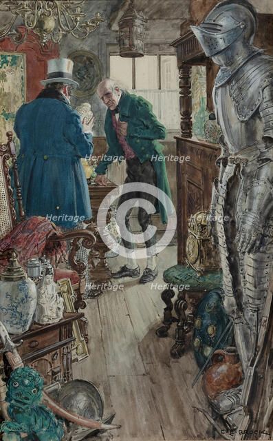 Illustration for "The Old Curiosity Shop" by Charles Dickens. Creator: Brock, Charles Edmund (1870-1938).