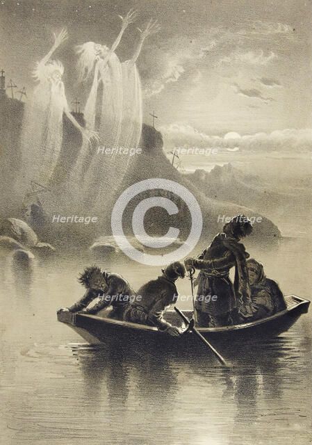 Illustration for the story "A Terrible Vengeance" from the collection "Evenings on a Farm..., 1874. Creator: Makovsky, Vladimir Yegorovich (1846-1920).