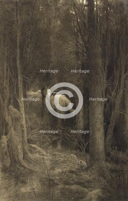 Illustration for the story "A Terrible Vengeance" from the collection "Evenings on a Farm..., 1874. Creator: Kramskoi, Ivan Nikolayevich (1837-1887).