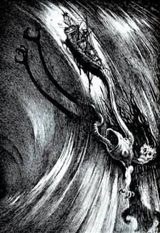 Illustration for the story "A Descent into the Maelström" by Edgar Allan Poe, 1905. Creator: Martini, Alberto (1876-1954)