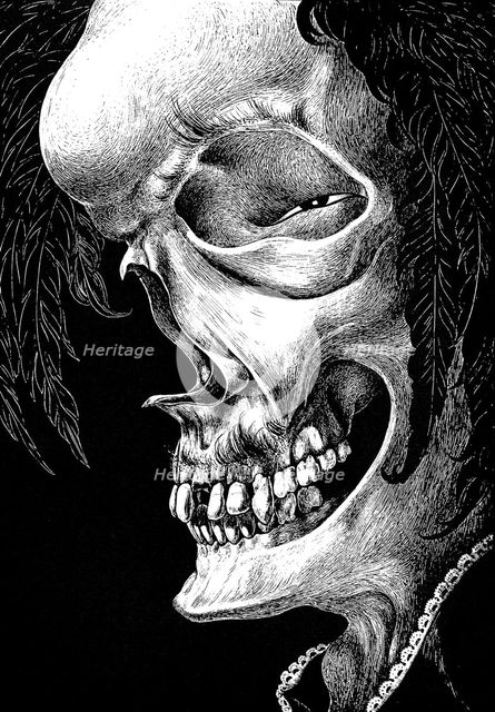 Illustration for the story "King Pest" by Edgar Allan Poe, 1905. Creator: Martini, Alberto (1876-1954).