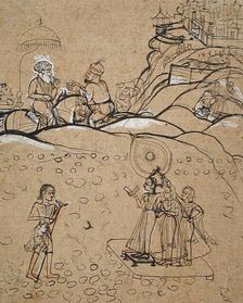 Illustration for the Story of Layla and Majnun, c1770. Creator: Unknown