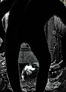 Illustration for the story "The Murders in the Rue Morgue" by Edgar Allan Poe, 1905. Creator: Martini, Alberto (1876-1954)