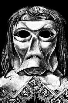 Illustration for the story "The Masque of the Red Death" by Edgar Allan Poe, 1905. Creator: Martini, Alberto (1876-1954)