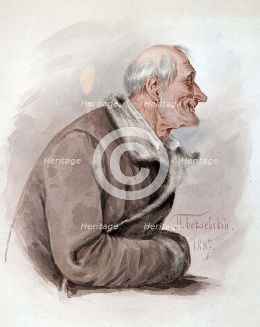 Illustration for the poem The Dead Souls by N. Gogol, Second Half of the 19th cen..