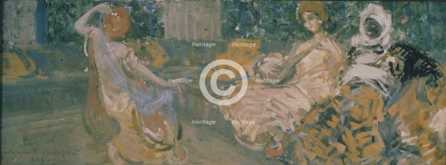 Illustration for the poem The Fountain of Bahçesaray by A. Pushkin, 1907. Artist: Korovin, Konstantin Alexeyevich (1861-1939)