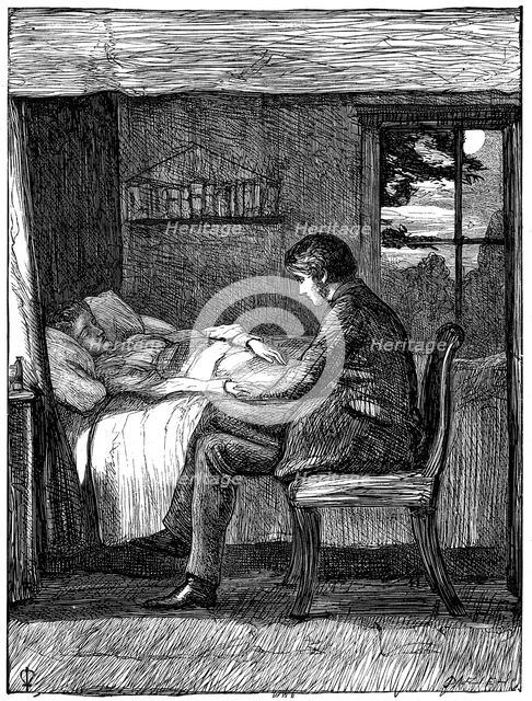 Illustration for the poem Last Words by Owen Meredith, 1860.  Artist: John Everett Millais