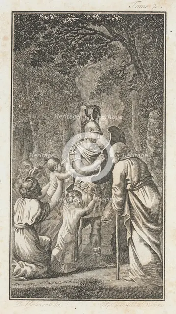Illustration for the 'Works of J.P.C. Florian', 1796. Creator: Daniel Nikolaus Chodowiecki.