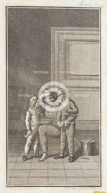 Illustration for the 'Works of J.P.C. Florian', 1796. Creator: Daniel Nikolaus Chodowiecki.