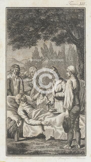 Illustration for the 'Works of J.P.C. Florian', 1796. Creator: Daniel Nikolaus Chodowiecki.