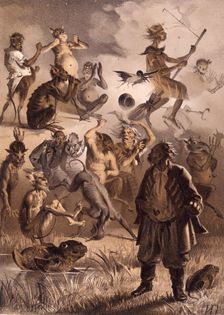 Illustration for the tale "The Lost Letter" from "Evenings on a Farm Near Dikanka" by Nikolai Gogol, Creator: Pryanishnikov, Illarion Mikhailovich (1840-1894)