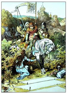 Illustration for "The Three Sisters" by Brothers Grimm, c1899. Creator: Zick, Alexander (1845-1907)