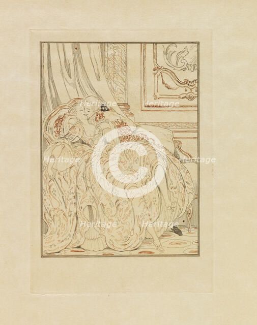 Illustration for "Une aventure d'amour à Venise" by Giacomo Casanova de Seingalt, 1927. Creator: Wegener, Gerda (1886-1940).