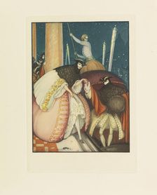 Illustration for "Une aventure d'amour à Venise" by Giacomo Casanova de Seingalt, 1927. Creator: Wegener, Gerda (1886-1940)