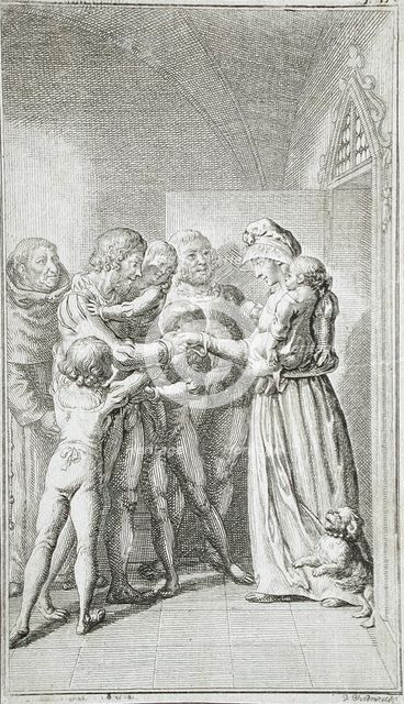 Illustration for V. Weber's 'Stories from Antiquity', 1791. Creator: Daniel Nikolaus Chodowiecki.