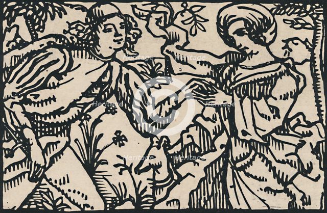 'Illustration for Villon's Petit Testament, 1919. Artist: Emile Bernard.
