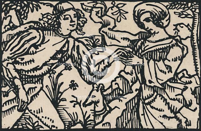 'Illustration for Villon's Petit Testament, 1919. Artist: Emile Bernard.