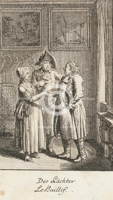 Illustration for 'Wedding Proposals', 1780. Creator: Daniel Nikolaus Chodowiecki.