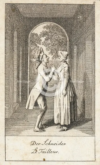 Illustration for 'Wedding Proposals', 1780. Creator: Daniel Nikolaus Chodowiecki.