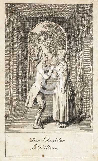 Illustration for 'Wedding Proposals', 1780. Creator: Daniel Nikolaus Chodowiecki.
