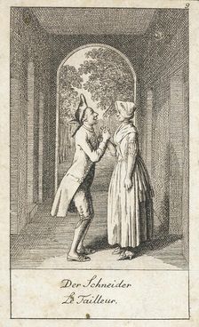 Illustration for Wedding Proposals 1780. Creator: Daniel Nikolaus Chodowiecki
