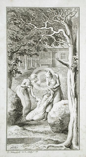 Illustration for Wezel's 'Wilhelmine Arend', 1781. Creator: Daniel Nikolaus Chodowiecki.
