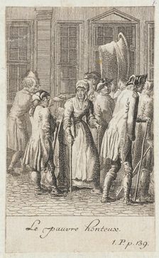 Illustration for Yorick's Sentimental Voyage 1783. Creator: Daniel Nikolaus Chodowiecki