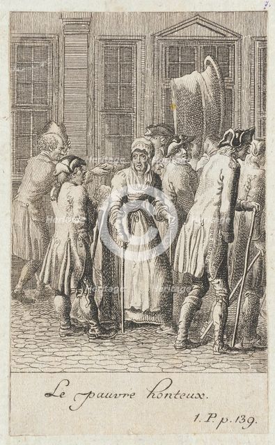 Illustration for Yorick's 'Sentimental Voyage', 1783. Creator: Daniel Nikolaus Chodowiecki.