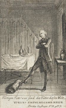 Illustration for Yorick's Sentimental Voyage 1783. Creator: Daniel Nikolaus Chodowiecki