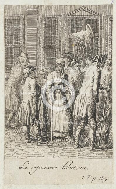 Illustration for Yorick's 'Sentimental Voyage', 1783. Creator: Daniel Nikolaus Chodowiecki.