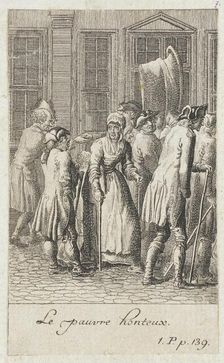 Illustration for Yorick's Sentimental Voyage 1783. Creator: Daniel Nikolaus Chodowiecki