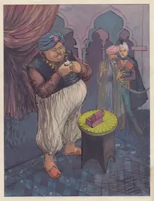 Illustration for a fairy story 1953. Creator: Shirley Markham