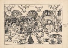 Illustration for a fairy tale, 1920-1930. Creator: Arnold Peter Weisz-Kubincan