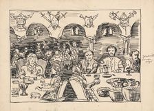 Illustration for a fairy tale, 1920-1930. Creator: Arnold Peter Weisz-Kubincan