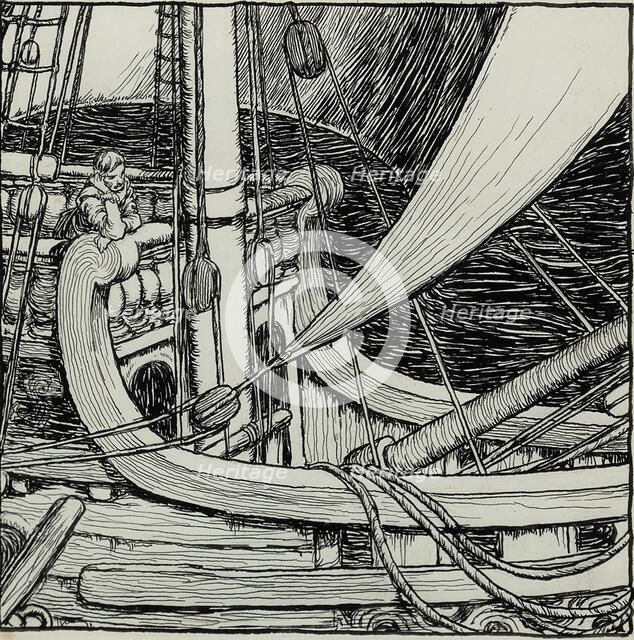 Illustration for "A Song of the English" by Rudyard Kipling  , 1909. Creator: Robinson, William Heath (1872-1944).