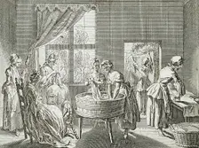Illustration for Basedow's Elementary Work 1770. Creator: Daniel Nikolaus Chodowiecki