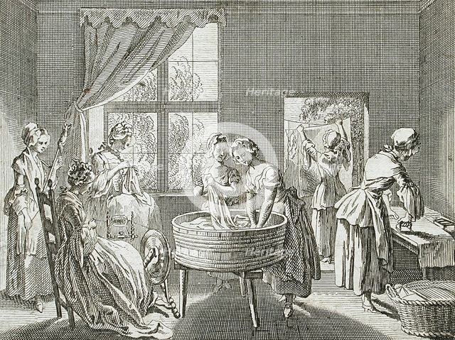 Illustration for Basedow's 'Elementary Work', 1770. Creator: Daniel Nikolaus Chodowiecki.