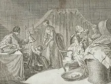Illustration for Basedow's Elementary Work 1770. Creator: Daniel Nikolaus Chodowiecki